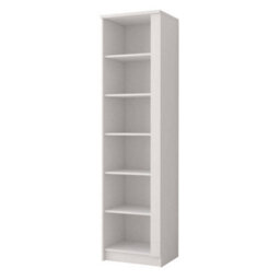Arte Stylish White Matt Bookcase H1930mm W500mm D400mm - Modern Design For Children's Rooms - thumbnail 1