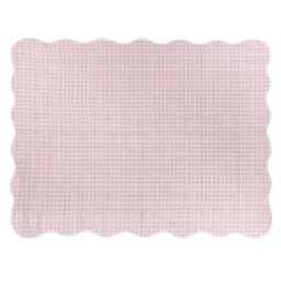 furn. Furn Scallop Quilted Bedspread, Pink, 265 X 265Cm - thumbnail 3