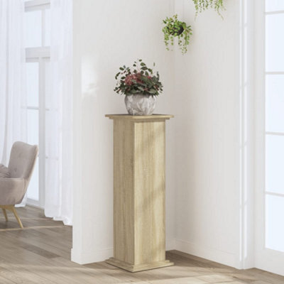 Walplus Plant Stand Sonoma Oak 33X33X100 Cm Engineered Wood - image 1