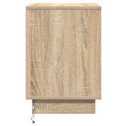 Berkfield Modern Bedside Cabinet With Led Lights Sonoma Oak 39X34.5X50 Cm - thumbnail 7
