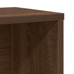 Berkfield Bookcase Brown Oak 60X24X76.5 Cm Engineered Wood - thumbnail 9
