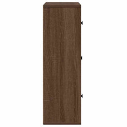 Berkfield Bookcase Brown Oak 60X24X76.5 Cm Engineered Wood - thumbnail 6