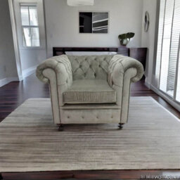 Chesterfield Low Back Club Armchair Velluto Sage Real Fabric In Classic Style - thumbnail 2