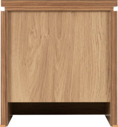 Seconique Charles 2 Drawer Bedside Nightstand Chest In Oak Veneer With Dark Walnut Trim - thumbnail 6