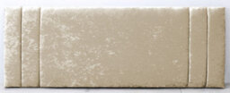 Comfy Deluxe 2Ft6 20Inch  Cream Crush Velvet  Savannah Headboard