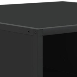 Berkfield Coffee Table Black 80X80X30 Cm Engineered Wood And Metal - thumbnail 8