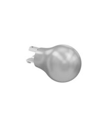 28mm Styleline  Gliding Curtain Pole Set With Ball End - Silver, 320Cm - thumbnail 5