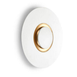 Luminosa Lighting Luminosa Led Indoor Wall Light White, Brass