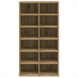 Vidaxl Shoe Rack Artisan Oak 54X34X100.5 Cm Engineered Wood - thumbnail 4