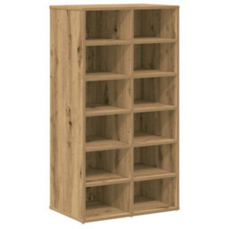 Vidaxl Shoe Rack Artisan Oak 54X34X100.5 Cm Engineered Wood - thumbnail 2