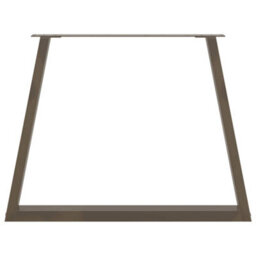Berkfield Dining Table Legs V-Shape 3 Pcs Natural Steel 90X(72-73.3) Cm Steel - thumbnail 5