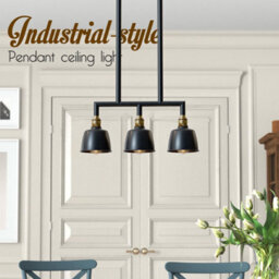 Ledsone Industrial 3 Way Pipe Pendant E27 Farmhouse Chandelier For Kitchen Dining Room Without Bulb , H20Cm - thumbnail 7