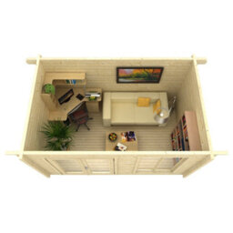 Norland Newark 2 - 2.5M X 4.0M - 70mm Wall Logs - thumbnail 5