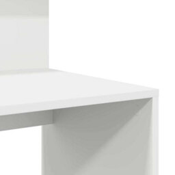 Berkfield Modern Desk With Storage White 90X48X101.5 Cm Engineered Wood - thumbnail 8