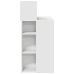Berkfield Modern Desk With Storage White 90X48X101.5 Cm Engineered Wood - thumbnail 6