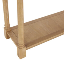 The Furniture Market Classic Oak Small Console Table With 1 Drawer - thumbnail 8