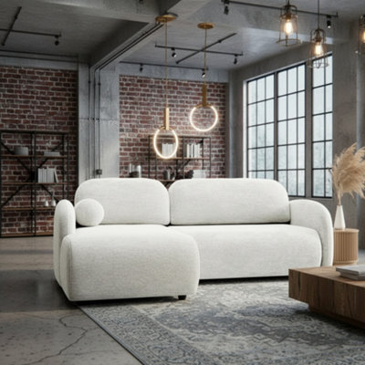 Galeria Universal Corner Sofa Bed With Storage White - image 1