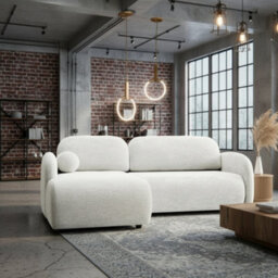 Galeria Universal Corner Sofa Bed With Storage White