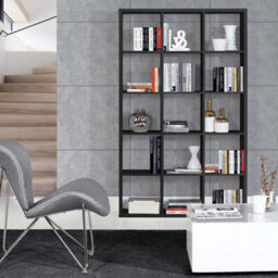 Furniture To Go Mauro 3X5 Storage Unit In Matt Black - thumbnail 4