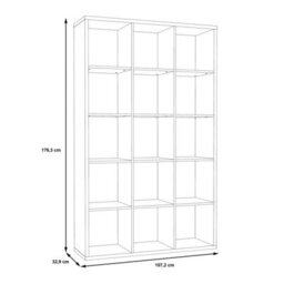 Furniture To Go Mauro 3X5 Storage Unit In Matt Black - thumbnail 8