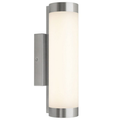Long Life Lamps Company Outdoor Led Wall Light Natural White 4000K Stainless Steel Opal Zlc377 - image 1