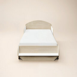Flair Oliver Car Wooden Bed White & Oak - thumbnail 4