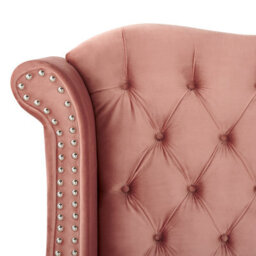 Beliani Bed Velvet Ayette 160 X 200 Cm (Eu King Size) Pink - thumbnail 8