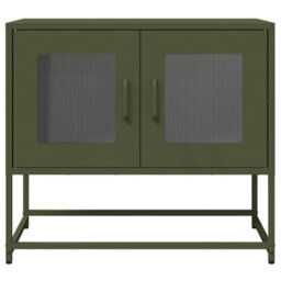 Berkfield Tv Cabinet Olive Green 68X39X60.5 Cm Cold-Rolled Steel - thumbnail 6