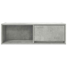 Berkfield Tv Cabinet Concrete Grey 80X31X25.5 Cm Engineered Wood - thumbnail 6