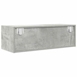 Berkfield Tv Cabinet Concrete Grey 80X31X25.5 Cm Engineered Wood - thumbnail 8