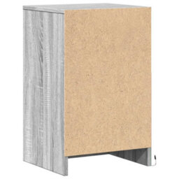 Vidaxl Bedside Cabinet With Led Lights Grey Sonoma Engineered Wood - thumbnail 8