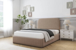 "Sloomy Belvoir Mink Plush Bed Frame With Mattress With 45"" Upholstered Headboard 6' Super King" - thumbnail 2