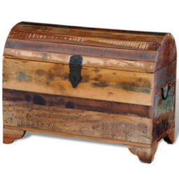 Berkfield Durable Reclaimed Storage Chest Solid Wood - thumbnail 3