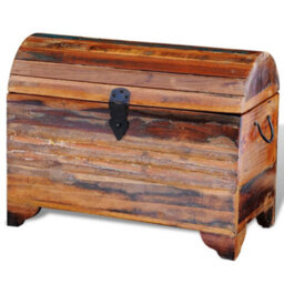 Berkfield Durable Reclaimed Storage Chest Solid Wood - thumbnail 1