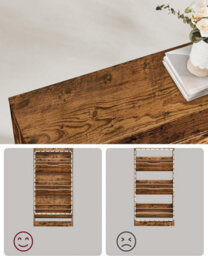 Songmics Shoe Organizer, Shoe Furniture Cabinet With 3 Flaps, Shoe Rack, Adjustable Divider, Vintage Brown - thumbnail 6