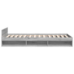 Walplus Modern Engineered Wood Bed Frame With Storage Drawers And Plywood Slatted Base - thumbnail 5