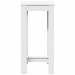 Berkfield Bar Table White 51X50X103.5 Cm Engineered Wood - thumbnail 4