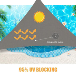 Grey 4X4X5.7M Oxford Shade Sail - thumbnail 3