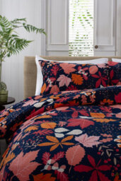 Deyongs Autumn Leaves 100% Cotton Brushed Duvet Cover Set - thumbnail 2
