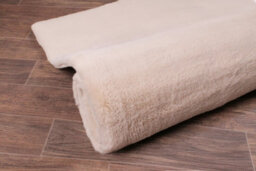 Faux Fur Natural Plain Shaggy Modern Easy To Clean Rug For Living Room And Bedroom -120Cm X 170Cm - thumbnail 7
