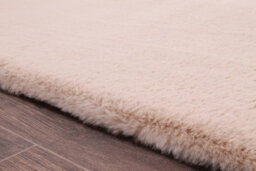 Faux Fur Natural Plain Shaggy Modern Easy To Clean Rug For Living Room And Bedroom -120Cm X 170Cm - thumbnail 3