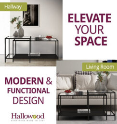 Hallowood Furniture Bewdley Metal Nesting Coffee Tables - thumbnail 6