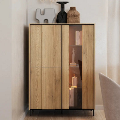 Arte Sophisticated Tivoli 02 Display Cabinet 99Cm - Stylish Storage With Ambient Lighting - image 1