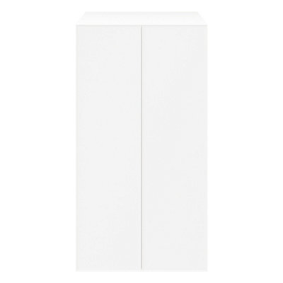 GoodHome Atomia Freestanding Matt White Particle Board Double Wardrobe (H)1875mm (W)1000mm (D)580mm - image 1