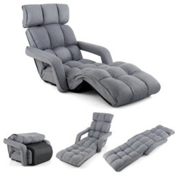Adjustable Floor Lazy Chair With Armrest Single - thumbnail 1