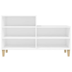 Berkfield Shoe Cabinet White 102X36X60 Cm Engineered Wood - thumbnail 5