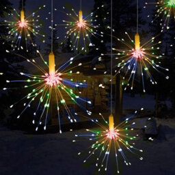 Taylor & Brown 240 Led Fire-Work String Lights, Battery Operated Starburst Lights With Remote, Indoor/outdoor Decor, Multi - thumbnail 3