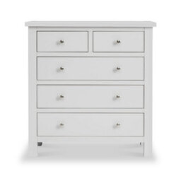 Cornish Dove Grey 2 Over 3 Chest Of Drawers Fully Assembled - By Roseland Furniture - thumbnail 4