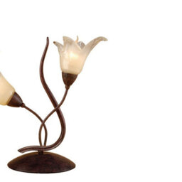 Luminosa Lighting Luminosa (0024 006) Florida Table Lamp 2 Light E14, Brown/black Oxide - thumbnail 3