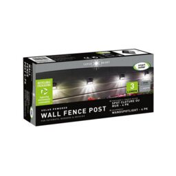 4 X Mini Solar Powered Wall & Fence Led Lights - Outdoor Garden Spotlights For Patio, Decking, Sheds - Each H7 X W7 X D4Cm - thumbnail 5